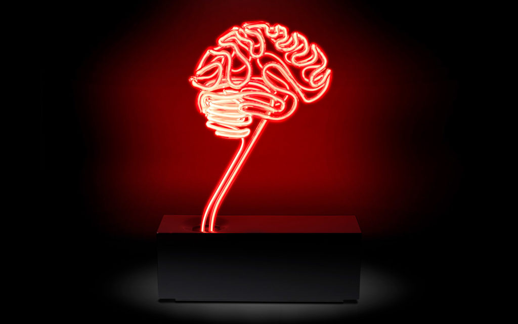 LAMP 13 000 VOLTS NEON TUBES BLACK BASE RED LIGHT LIGHTED