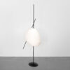 FLOOR LAMP BELE DE JOUR RESIN LINEN METAL LIGHTED