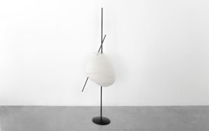 FLOOR LAMP BELE DE JOUR RESIN LINEN METAL