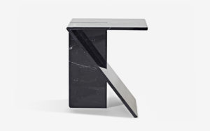 SIDE TABLE CLÉ BLACK MARBLE FROM MARQUINA