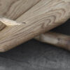 DÉTAILS CORBEILLE DOVETAIL CHÊNE SCULPTÉ EMBOITEMENT BOIS