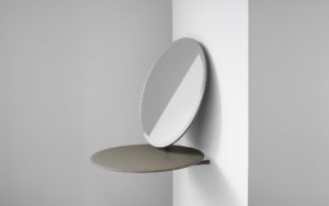 MIRROR MIRRORMIRROR METAL STRUCTURE LEATHER MIROR