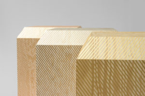 DETAILS CABINET PALISSADE PINE VENEER IN GOLD BRONZE AND SILVER