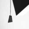 DÉTAILS LAMPE À POSER POISE PAPIER PLOMB ACIER INOX ALLUMÉE