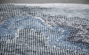 DETAILS RUG EAU AUBUSSON TAPESTRY MOVING WATER ILLUSION