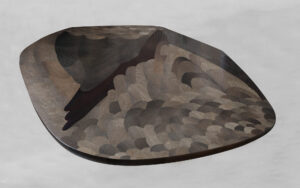 Table Eagles : plateau marqueté